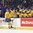 BUFFALO, NEW YORK - DECEMBER 28: Sweden's Alexander Nylander #19 celebrates at the bench with teammates following a third period goal against the Czech Republic during preliminary round action at the 2018 IIHF World Junior Championship. (Photo by Matt Zambonin/HHOF-IIHF Images)

